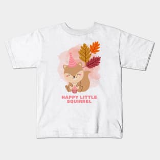 Happy Little Squirrel Kids T-Shirt